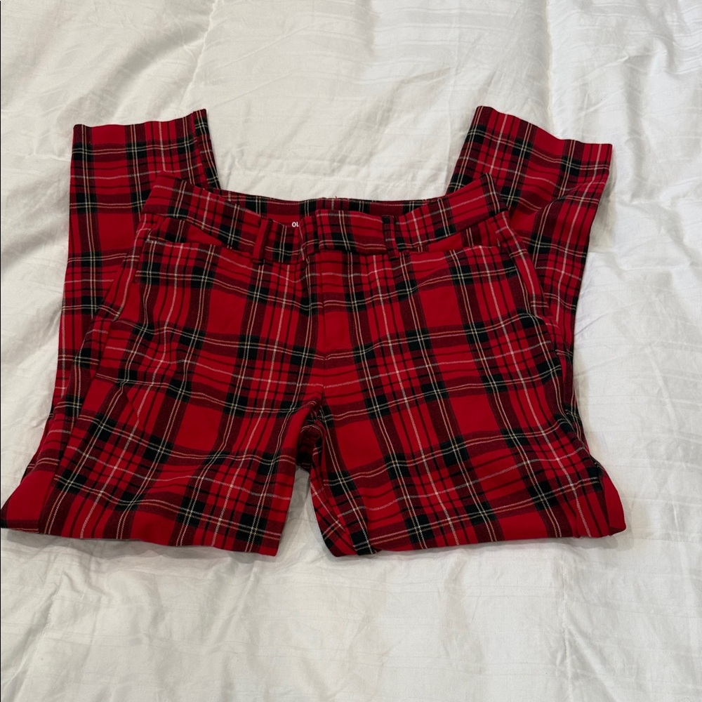 Old Navy Red Plaid women’s Casual Bottoms